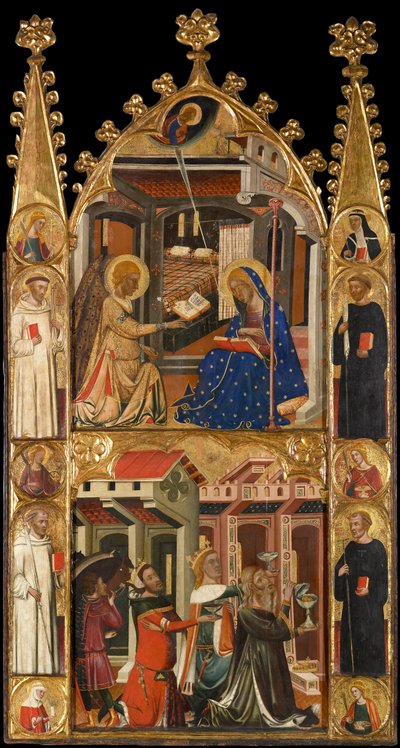Verkündigung und die drei Könige der Epiphanie von Circle of Ferrer